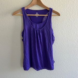 prAna Purple Double Layer Tank Top Size S